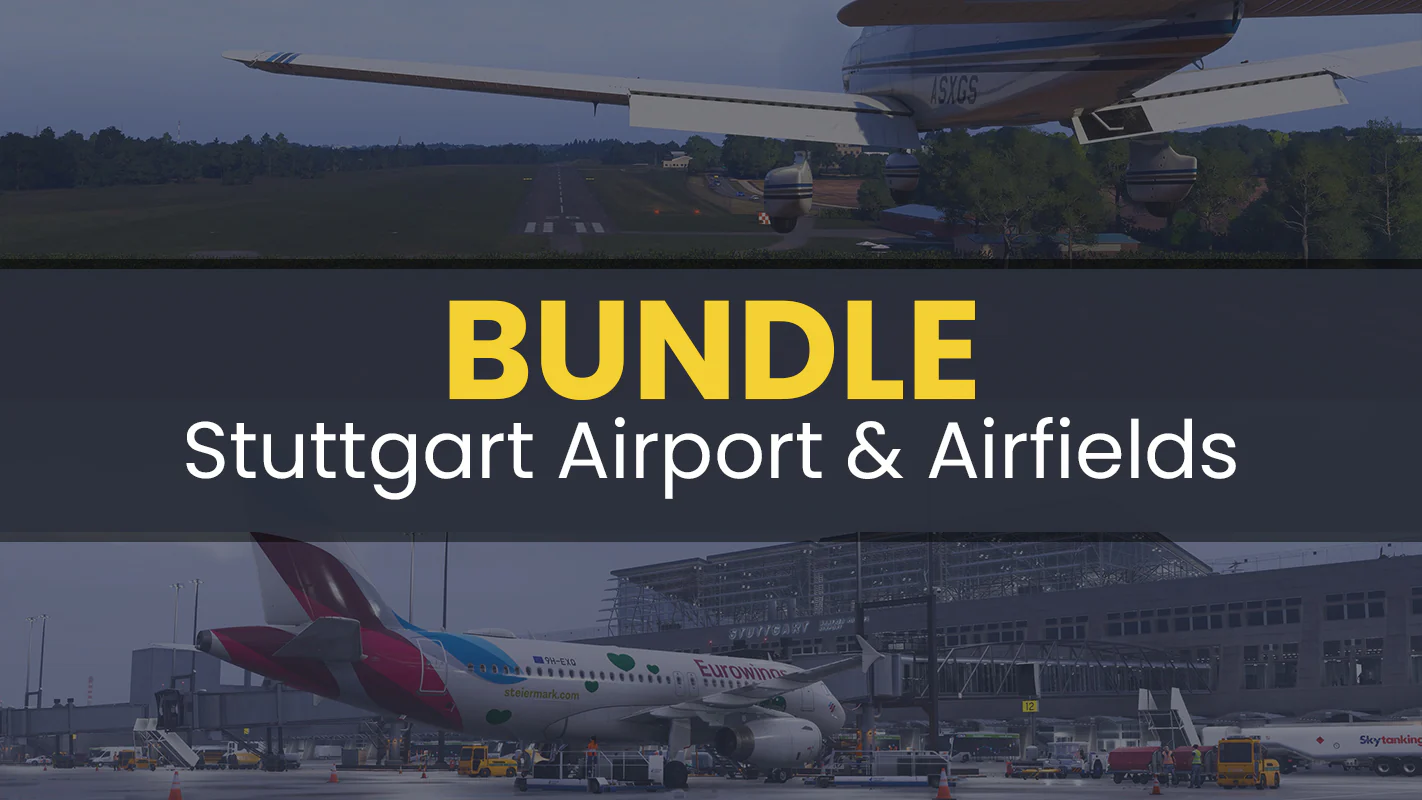 Stuttgart Airport & Airfields Bundle MSFS24